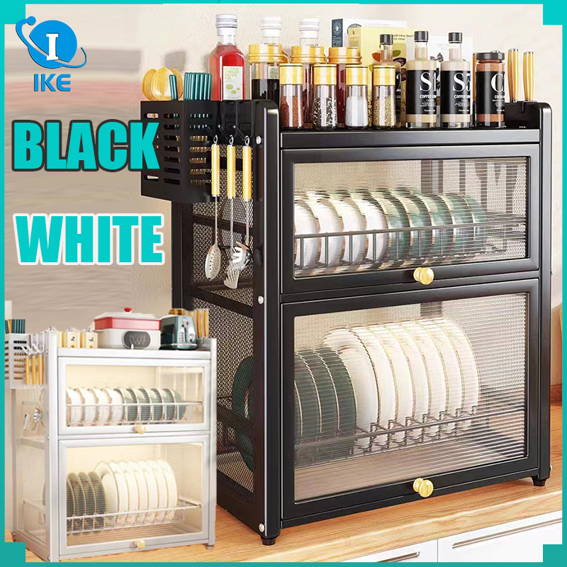 Dish Rack Drainer Drying Shelf Kitchen Countertop Plate Organizer