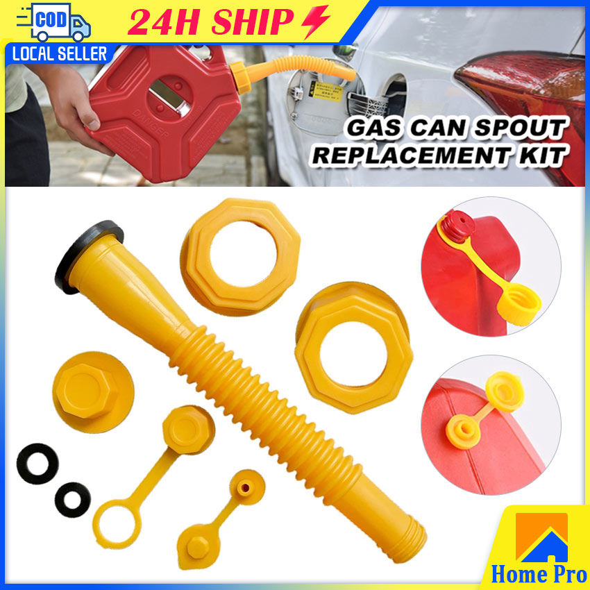 1Set Gas Tank Nozzle Kit Replacement Flexible Fuel Spout Gas Can Spout