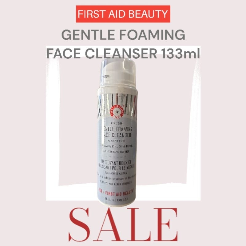 First Aid Beauty Pure Skin Gentle Foaming Face Cleanser with Amino