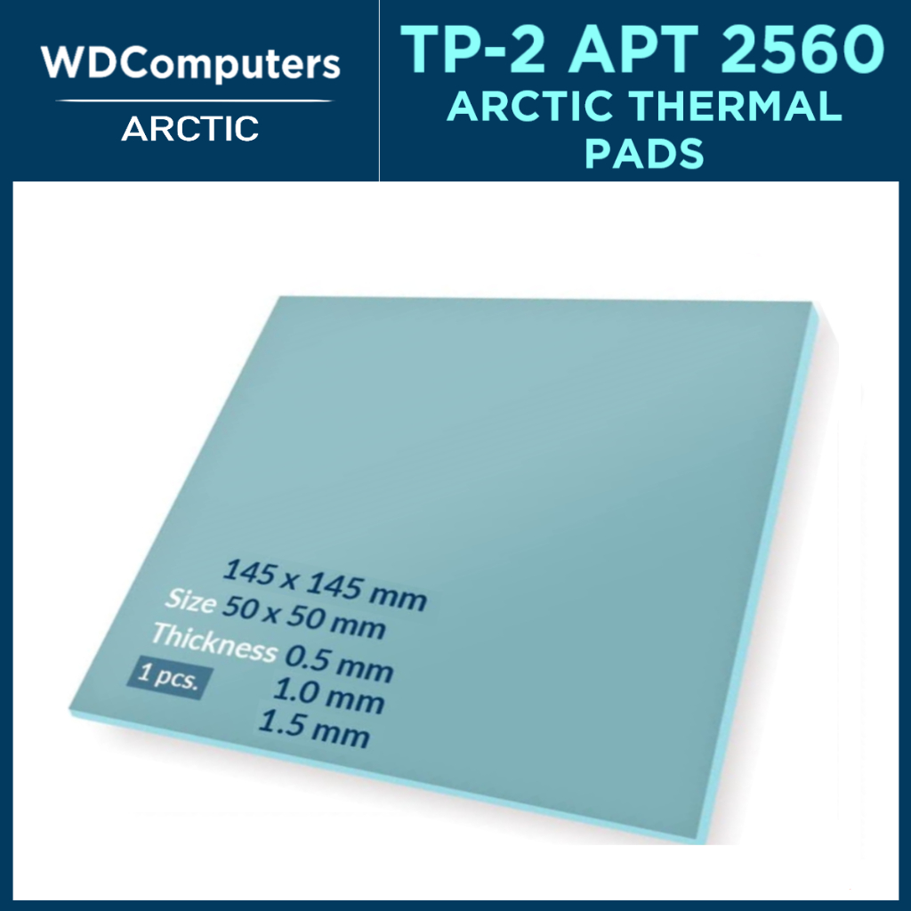 Arctic Thermal Pads. TP-2 APT2560. 145mm x 145mm. 50x50mm. | Shopee ...