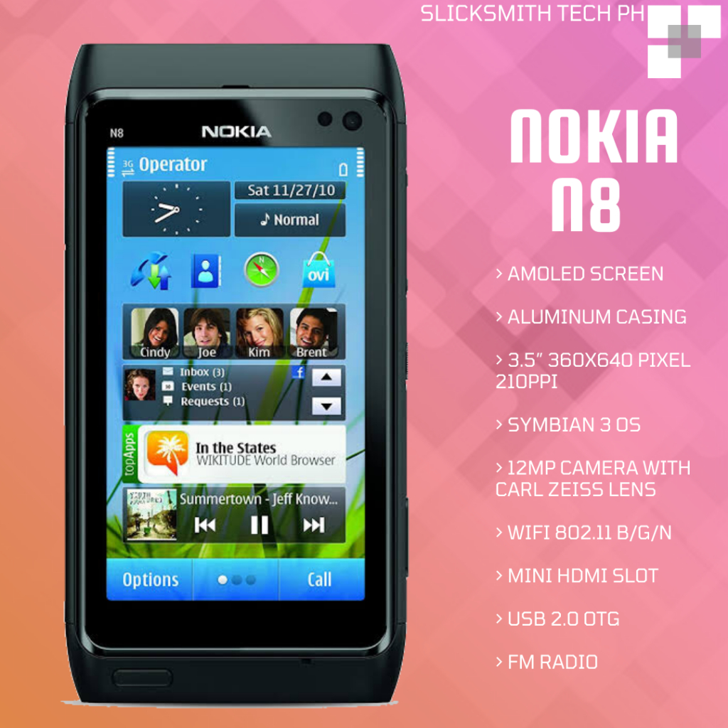 Original Nokia N8 Factory Unlock Vintage Phone Shopee Philippines