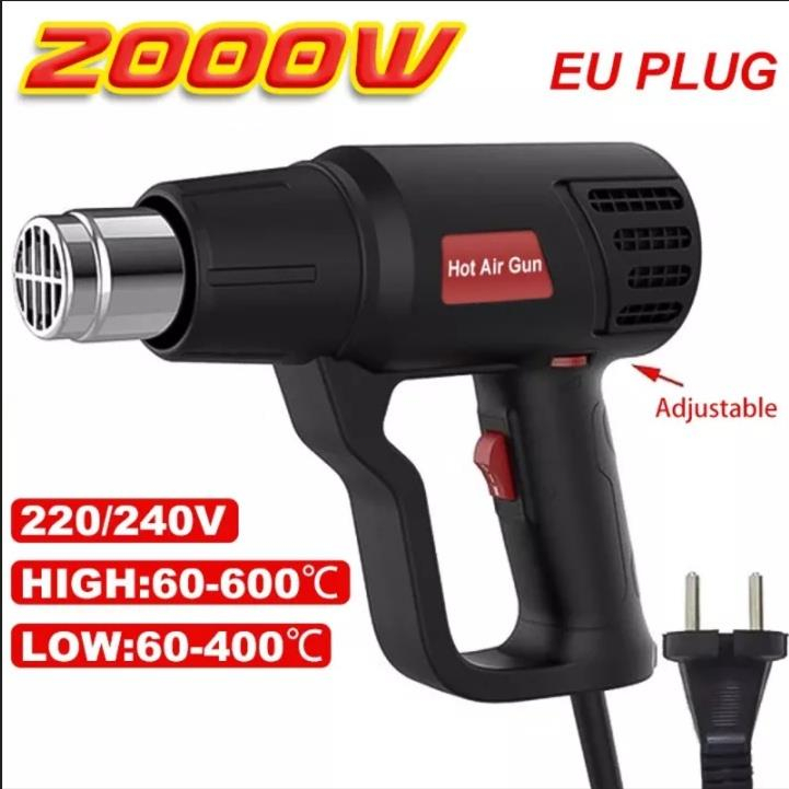 MONQIQI Hot Air Gun Heat Gun Air Blower Gun for Plastic 2000W | Shopee ...