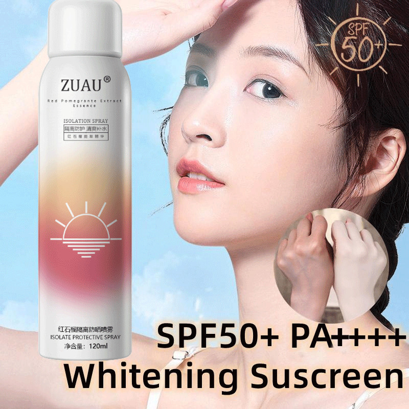 Zuau Whitening Sunscreen Spray Uv Isolation Protection Whitening Sunblock Spray Waterproof Spf50 6848