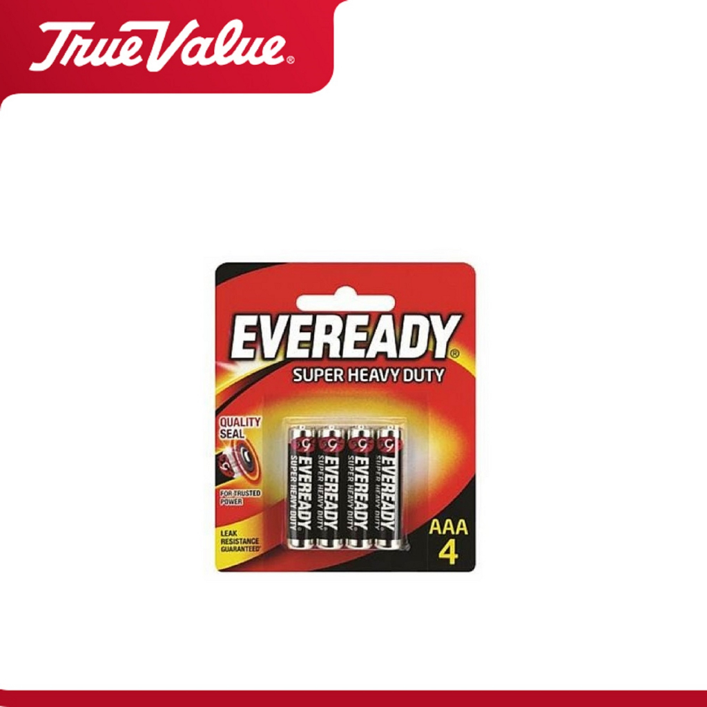 Eveready Super Heavy Duty AAA 4's Battery 1212BP4 Shopee Philippines