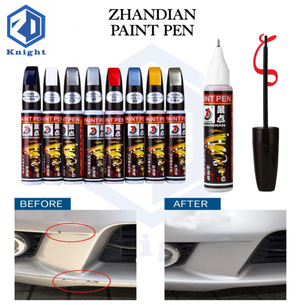 Knight Motorcycle Zhandian Car Coat Paint Pen Scratch Repair pen 12ml Shopee Philippines