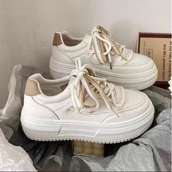 Korea Fashion White Sneakers WOmen Casual LowCut Students Shoes ...