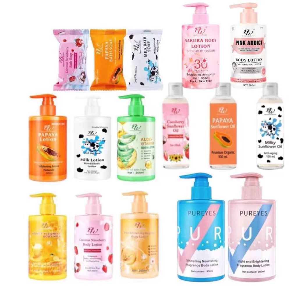 (2in1) DW Dream Cloud Papaya/Milk/SunFlower Oil/DW Soap Body Whitening