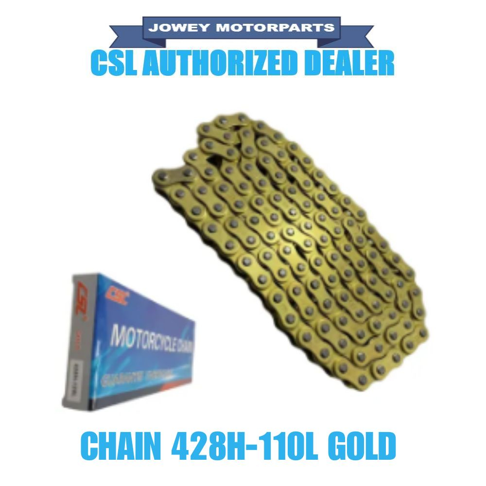 CSL Chain 428H110L/428H120L/ 428H130L (GOLD) JAPAN QUALITY Shopee