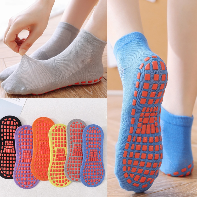 Anti Slip Floor Socks Trampoline Adult Yoga Socks Unisex Footwear socks ...