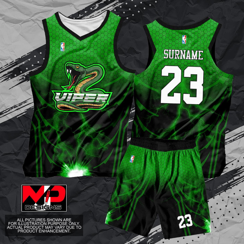 Viper Basketball Jersey Free Customize Of Name And Number Only Full Sublimation Shopee