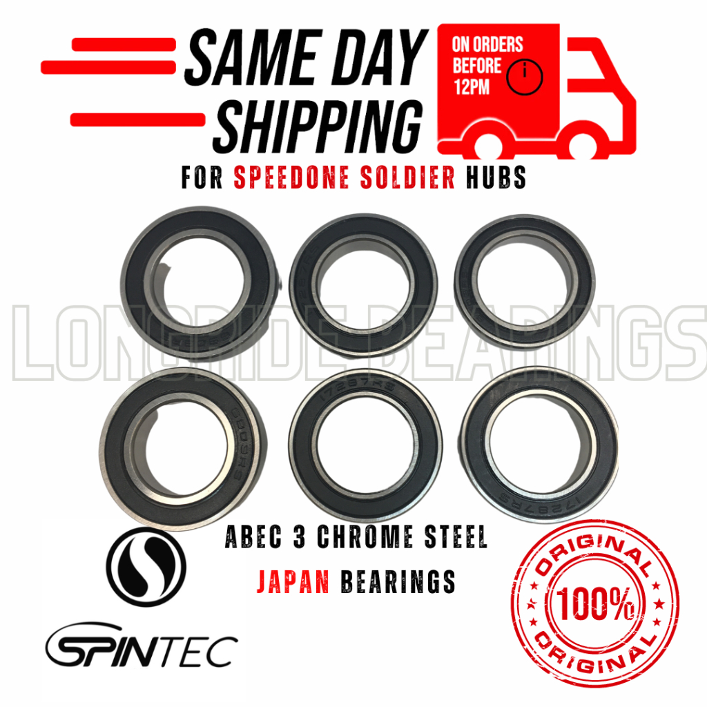 SPEEDONE SOLDIER HUB Chrome Steel Japan Bearings (Bearings only
