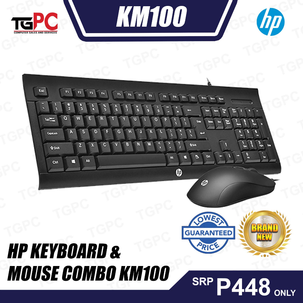 HP Keyboard & Mouse Combo KM100 Shopee Philippines