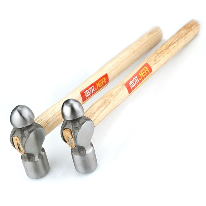 Ball Peen Hammer Wooden Handle Head Round NonSlip Hammer High Carbon