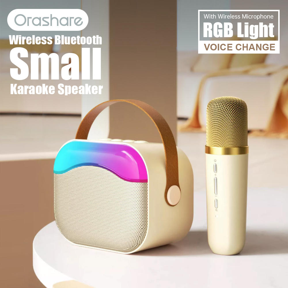 Orashare BS06 Bluetooth Karaoke Speaker With Mic HiFi Sound Wireless