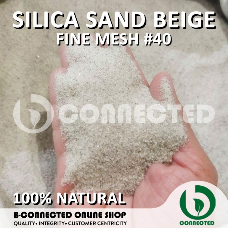 SILICA SAND BEIGE (FINE -1KILO) BY BCONNECTED / AQUARIUM / SANDBLASTING