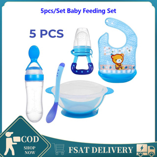 Baby Silicone Feeding Set - Bear 5pcs