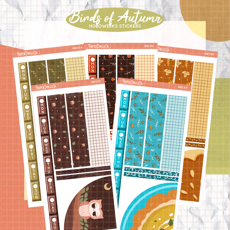 Birds of Autumn Hobonichi Kit for Hobonichi Weeks | HW183 HW184 HW185 ...