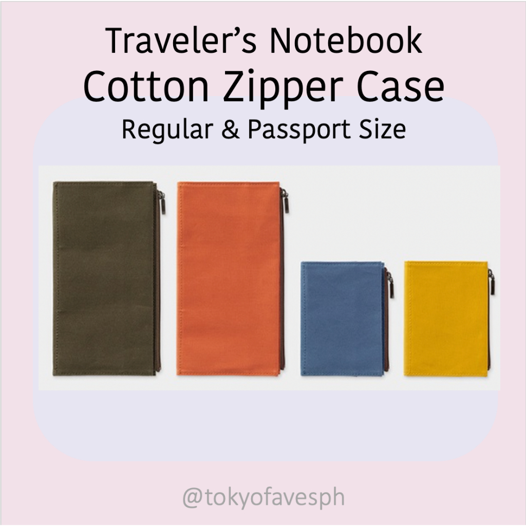 Traveler’s Notebook Cotton Zipper Case Shopee Philippines
