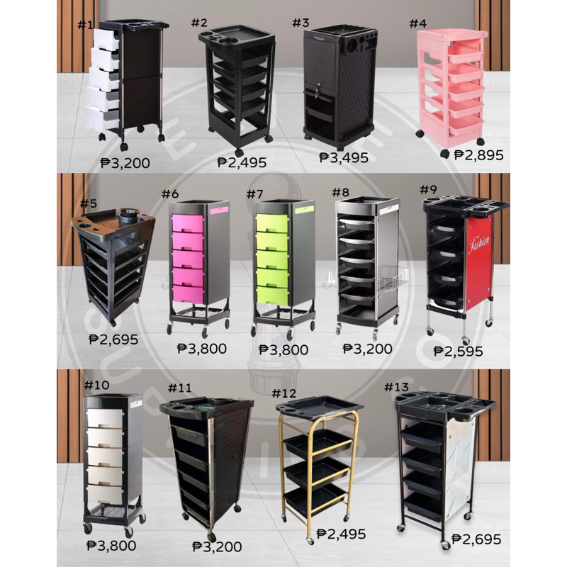 Barber Salon Mobile Trolley Beauty storage Lockable cart Elite barber  salon supplies