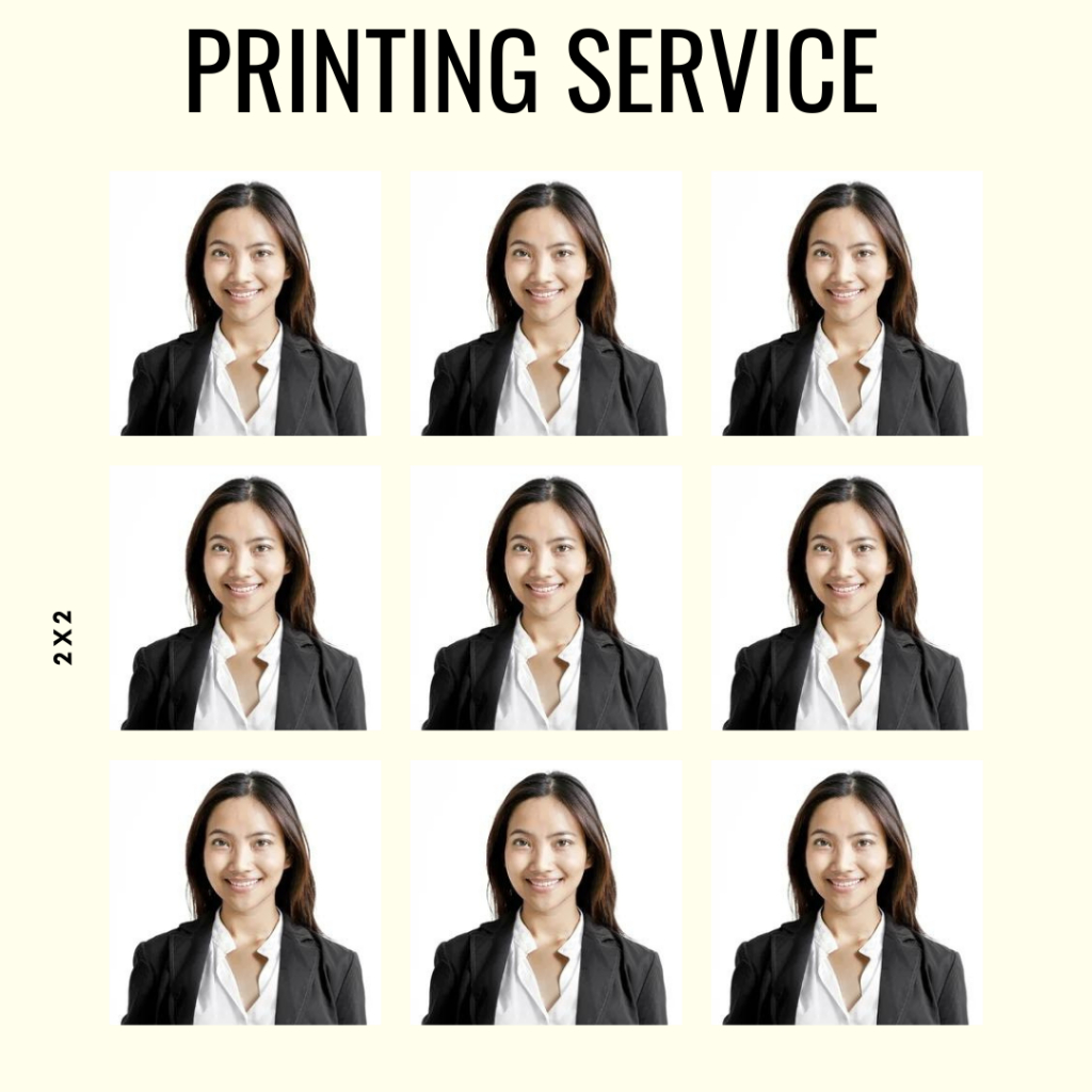 Id Photo Printing Service 1x1 2x2 Passport Size Shopee Philippines 2854