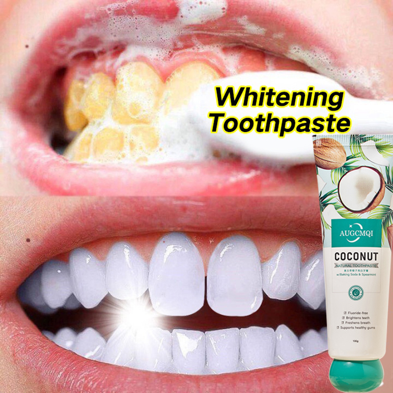 Coconut Charcoal Whitening Toothpaste Tartar Remover For Teeth Remove