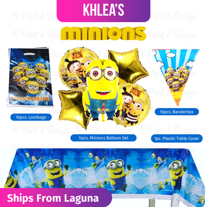 Despicable Me Minions Birthday Party Theme Decorations | Shopee Philippines