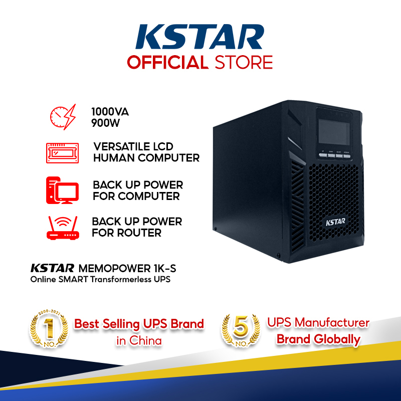 Kstar OnLine UPS 1000VA900W Uninterruptible Power Supply, MP 1K S