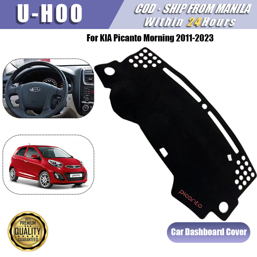 Kia Picanto Dashboard Cover For 20112023 Insulated Anti UV Panel Cover Shopee Philippines