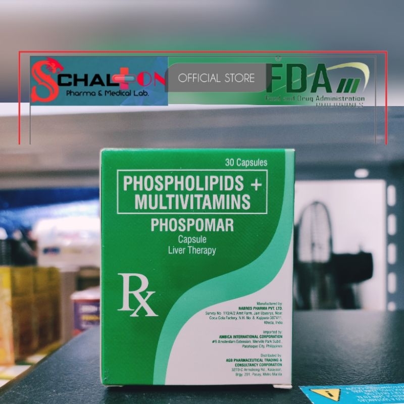 PHOSPOMAR PHOSPHOLIPIDS MULTIVITAMINS Liver Therapy 30 Capsules