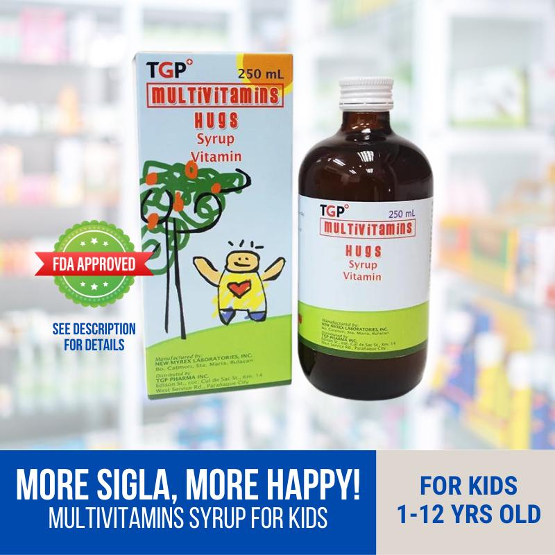 (Enervon Syrup Generic) Hugs Multivitamins Syrup for Kids Shopee