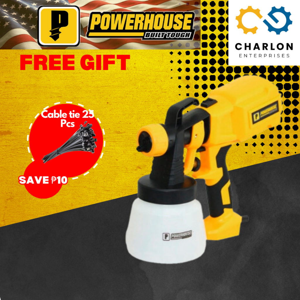 POWERHOUSE USA Portable Handheld Electric Spray Gun / Power Paint