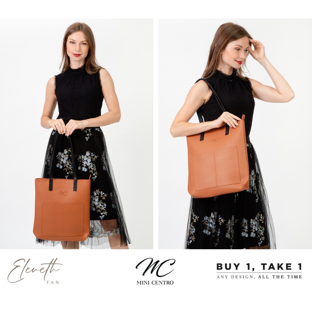 BUY 1 TAKE 1 Mini Centro Eleneth Women's Tote Bag (With Zipper ...