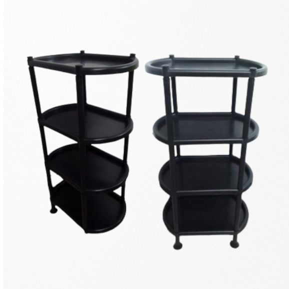 SHOE RACK OVAL SAMPAGUITA 4L 5L #992 / PLASTIC BLACK STORAGE ORGANIZER ...