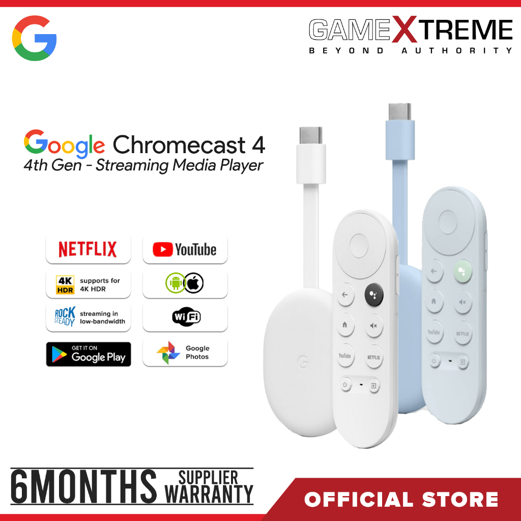 Google Chromecast 4th Gen with Google TV 2020 4K Streaming Media Player ...