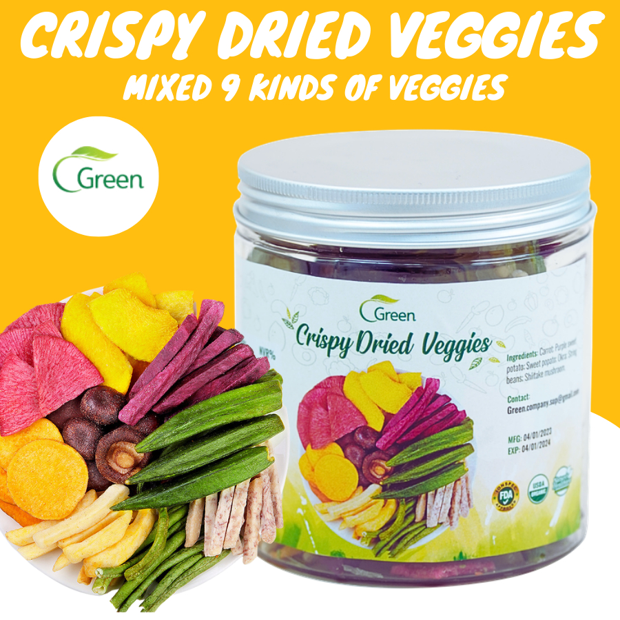 Crispy Vegetable Chips Dried Fruits Veggies Crisps Mixed 9 Kinds Of