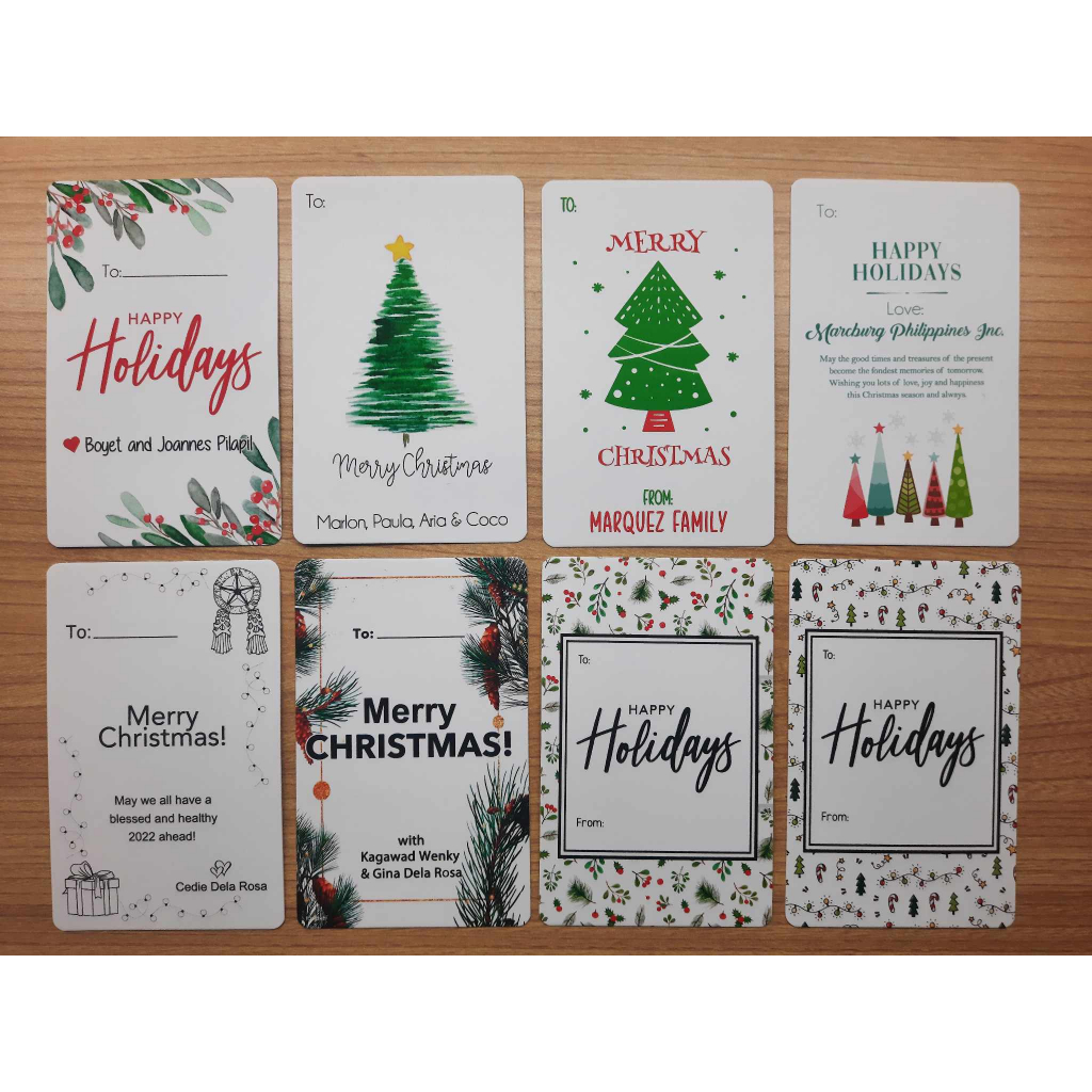 Personalized Holiday SET 14 GIFT CARD 2024 greeting card birthday card