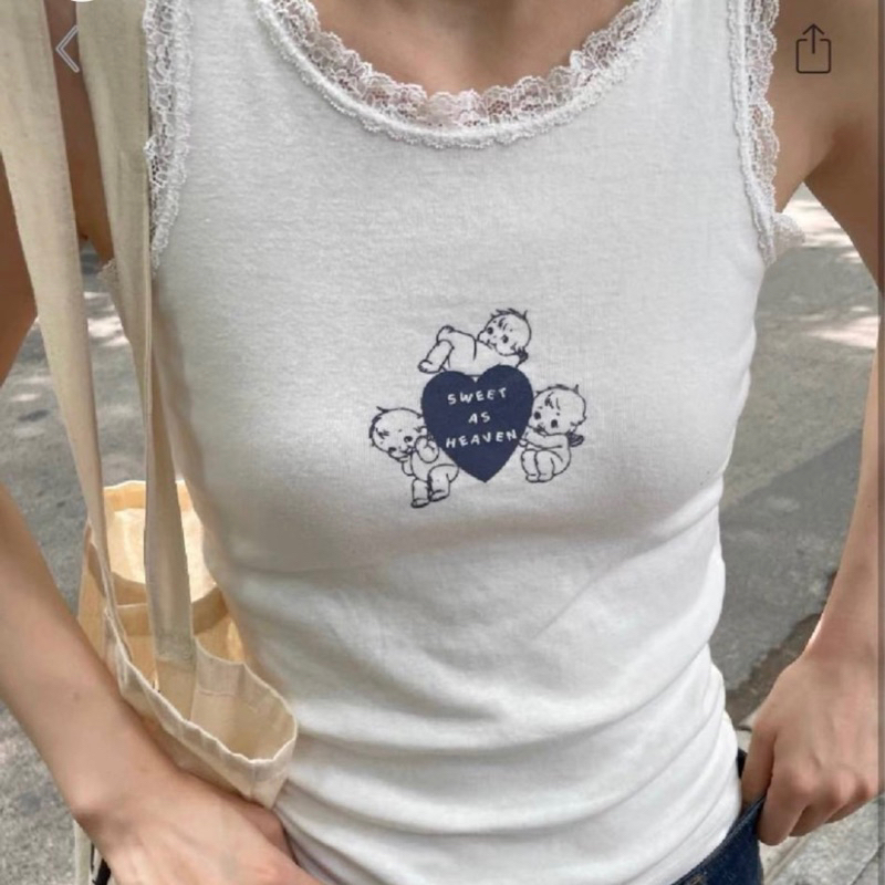 brandy melville sweet as heaven ronnie tank Shopee Philippines