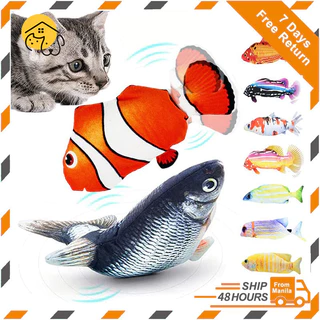 Visland Electric Moving Fish Cat Toys, Wiggle Floppy Fish Cat Toy
