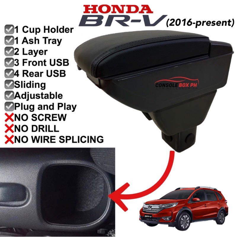 Honda BRV Armrest Console Box Shopee Philippines