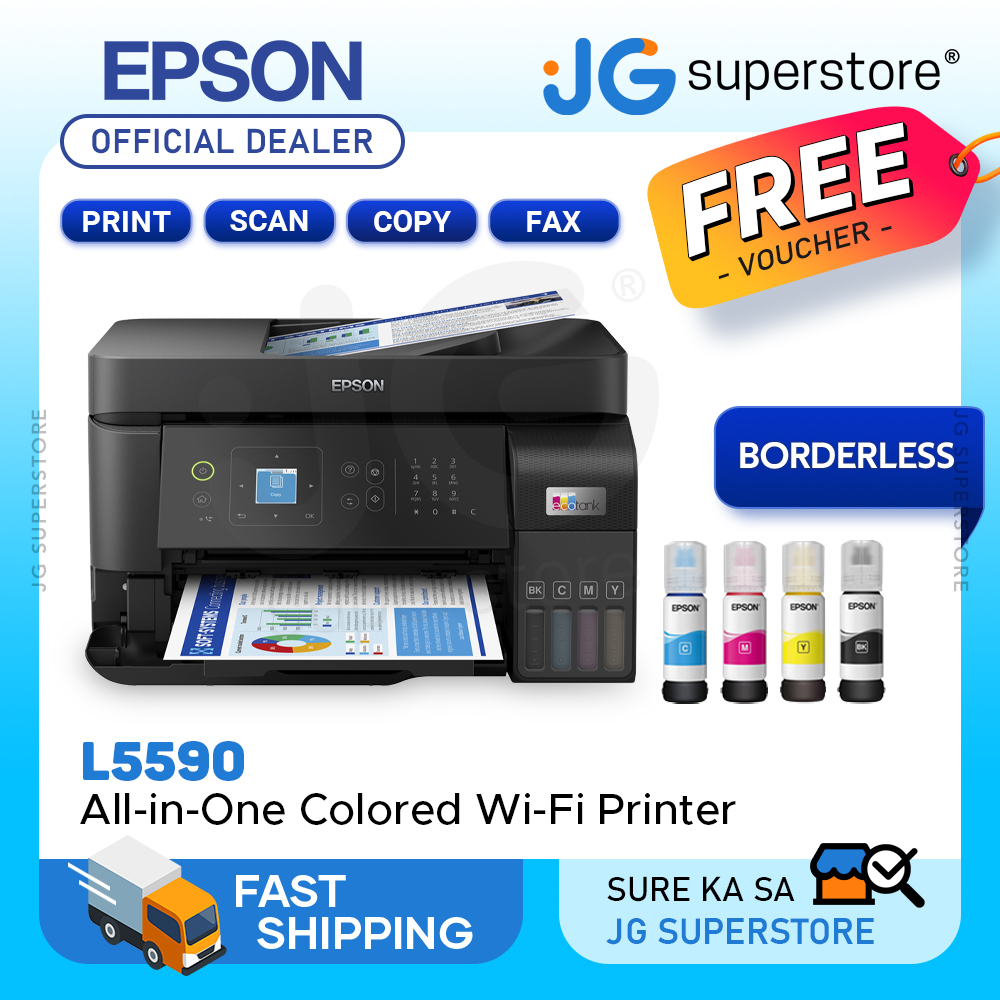 Epson EcoTank L5590 A4 Allin1 Ink Tank Borderless Colored Printer w