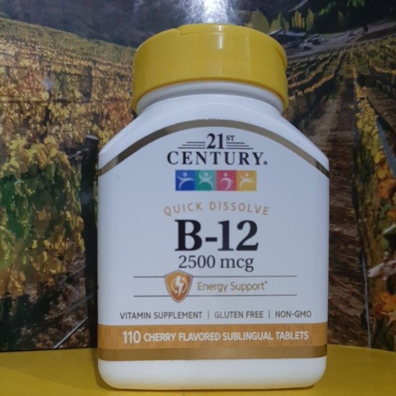 Vitamin B12 2500mcg 110 Sublingual Tablets Quick Dissolve B12