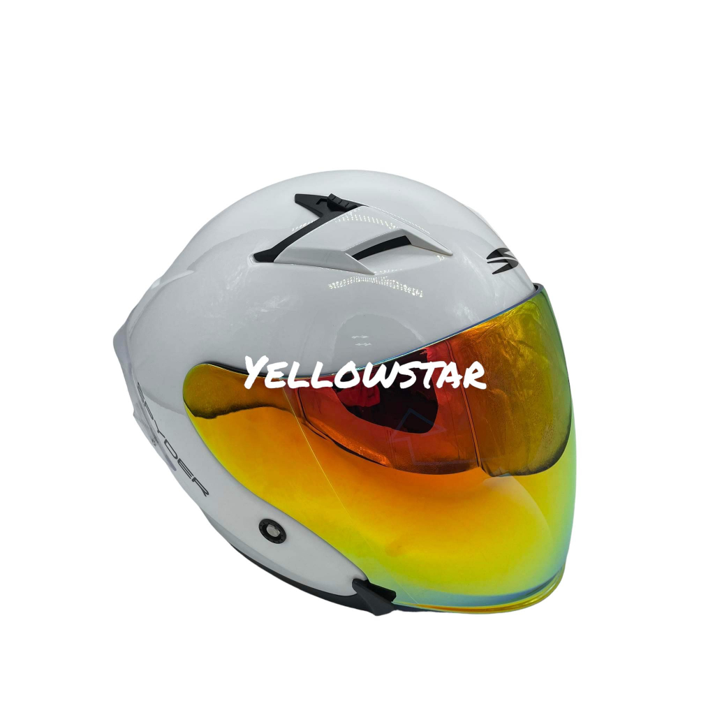 Spyder Fuel Model Half Dual Visor Helmet (Free Clear Visor) | Shopee ...