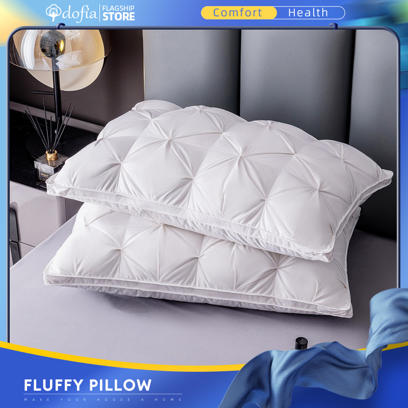 Dofia 1Kg/1000g Five Star Hotel Pillow High Elasticity Fluffy Soft