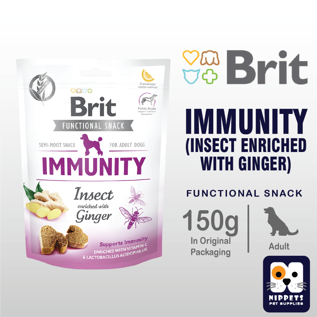 BRIT Immunity Functional Snack Insect enriched with Ginger Dog Treat ...