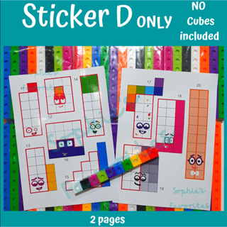 Numberblocks 60-69 in 2023  Unique items products, , Face stickers