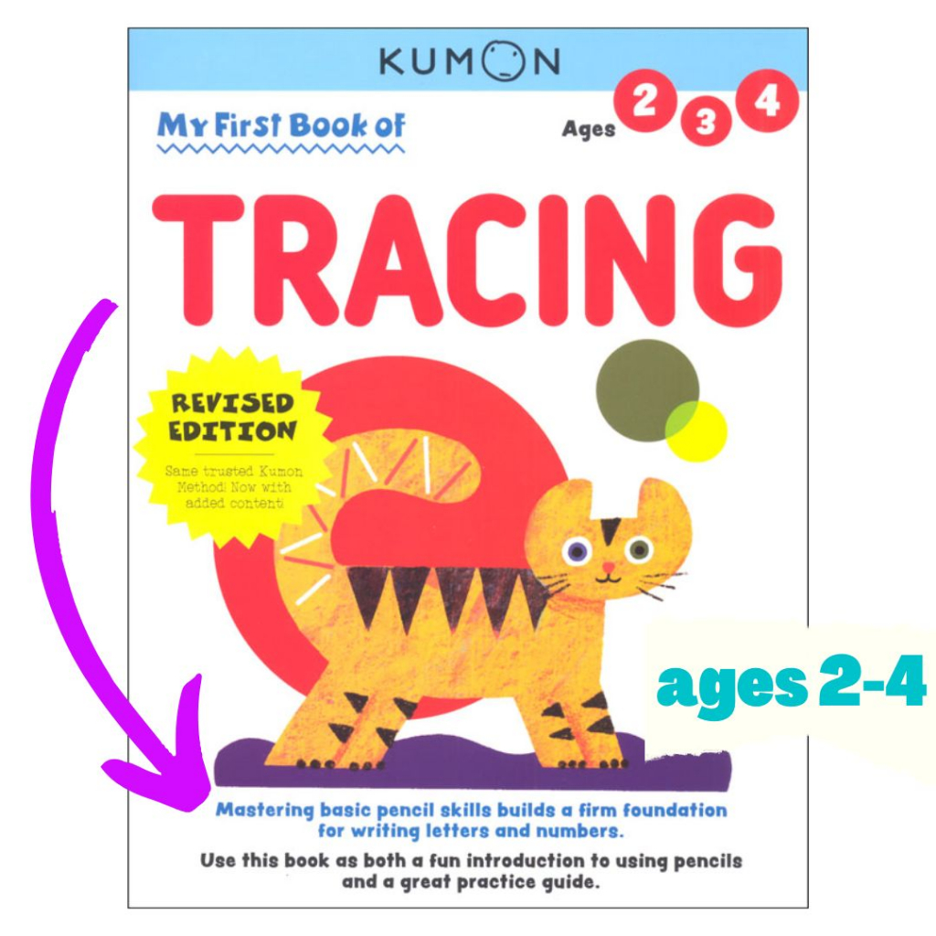 KUMON Workbook My First Book of TRACING, Revised Edition (for ages 2