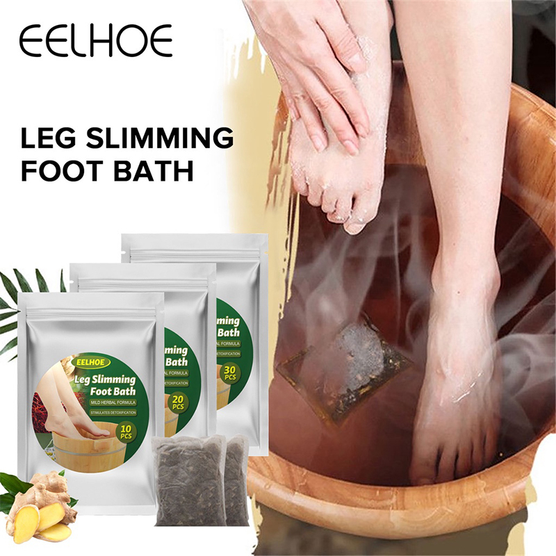 30pcs Wormwood Foot Bath Bag Herbal Ginger Foot Soaking Pills Leg Slimming Foot Bath Powder Foot