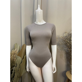 WOMEN BODY SUIT 3/4 SLEEVES - KNITTED