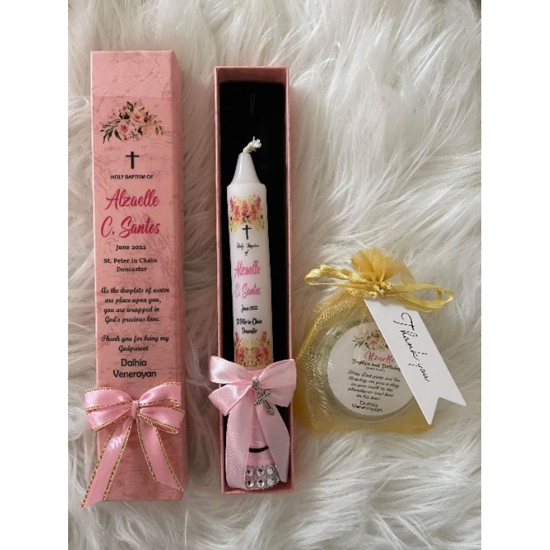 BAPTISMAL CANDLE WITH BOX Shopee Philippines