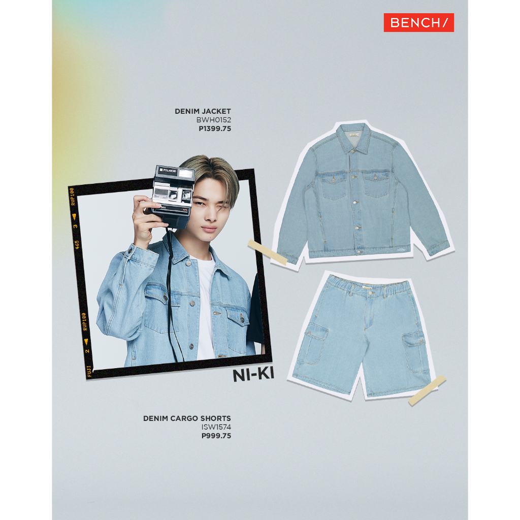 BENCH/ BWH0152 Everyday BENCHandENHYPEN Men's Oversized Denim